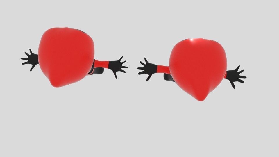  Mini Deadpool Low-poly 3D model_3