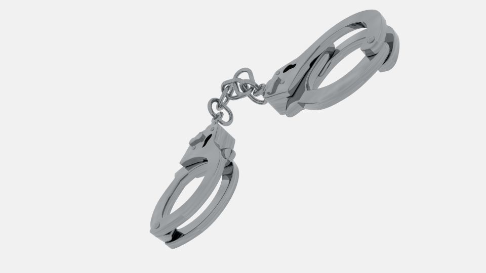Handcuff handcuffs 3D model_3
