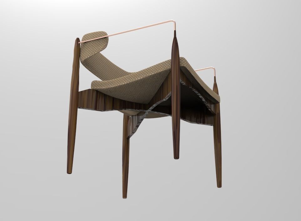 Vasagle Armchair 3D Model Low-poly 3D model_4
