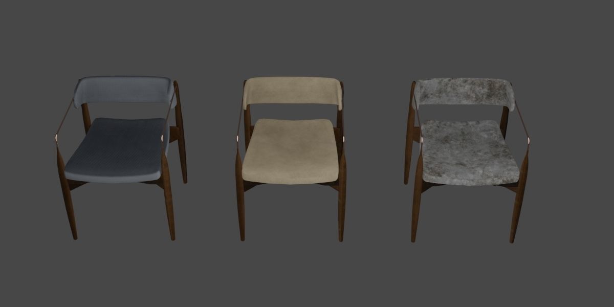 Vasagle Armchair 3D Model Low-poly 3D model_5