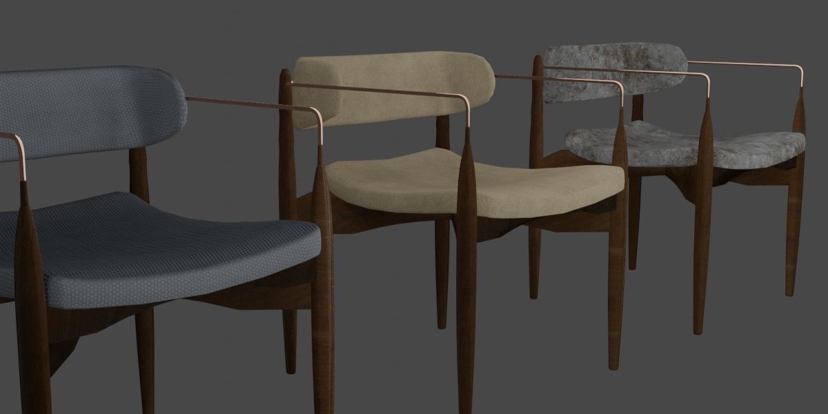 Vasagle Armchair 3D Model Low-poly 3D model_2