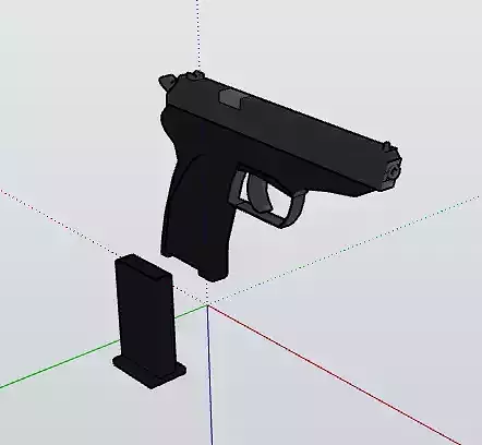 Simple Gun Model Pack 3D model