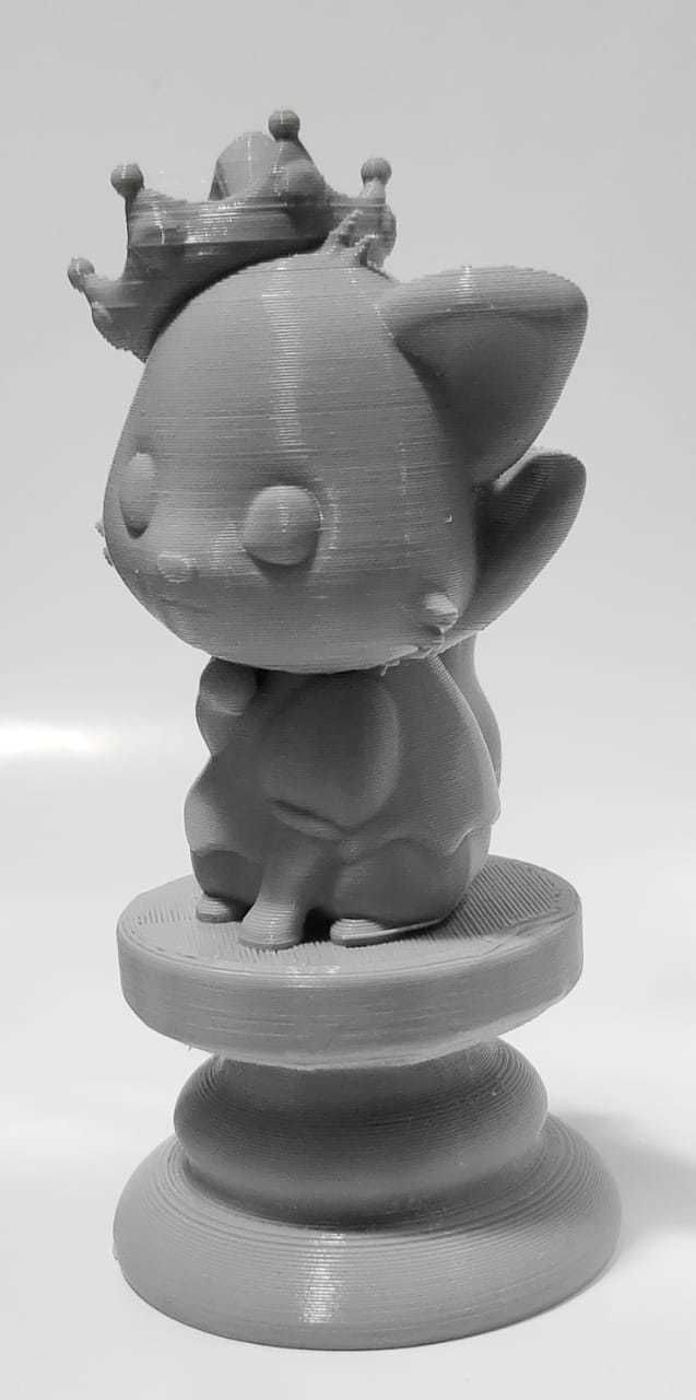 Cat Chess Piece - Queen 3D print model_8