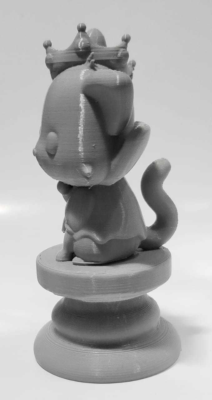 Cat Chess Piece - Queen 3D print model_7