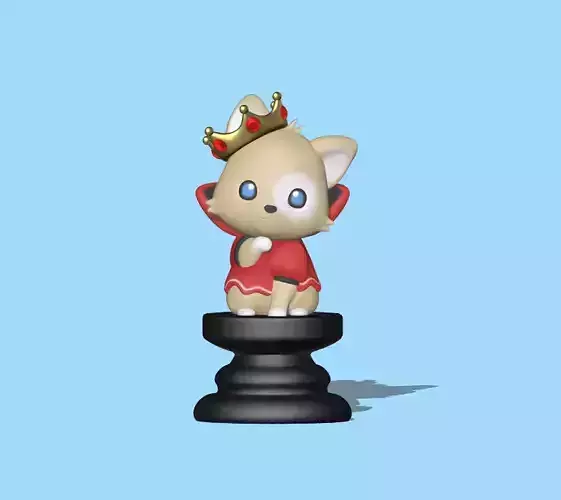 Cat Chess Piece - Queen 3D print model