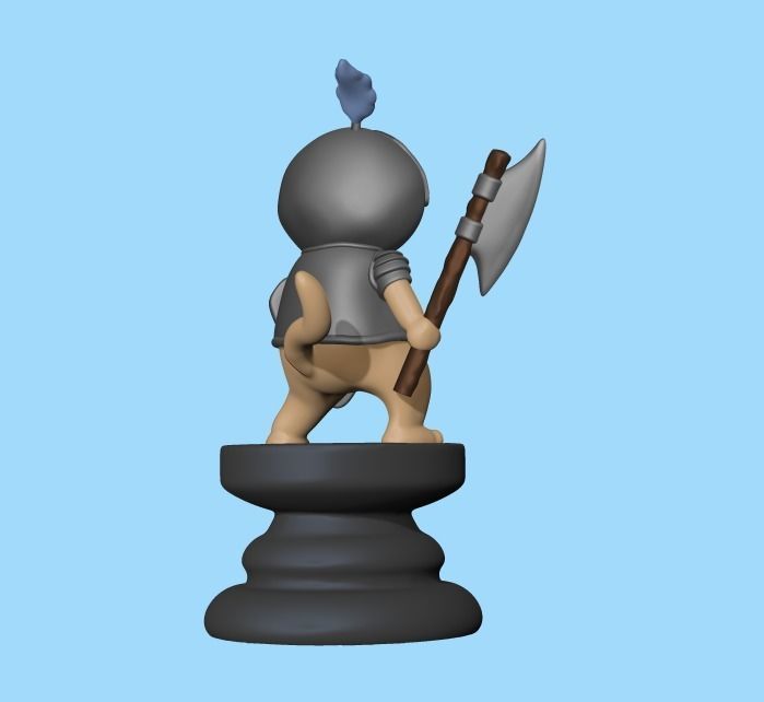Cat Chess Piece - Pawn 3D print model_2