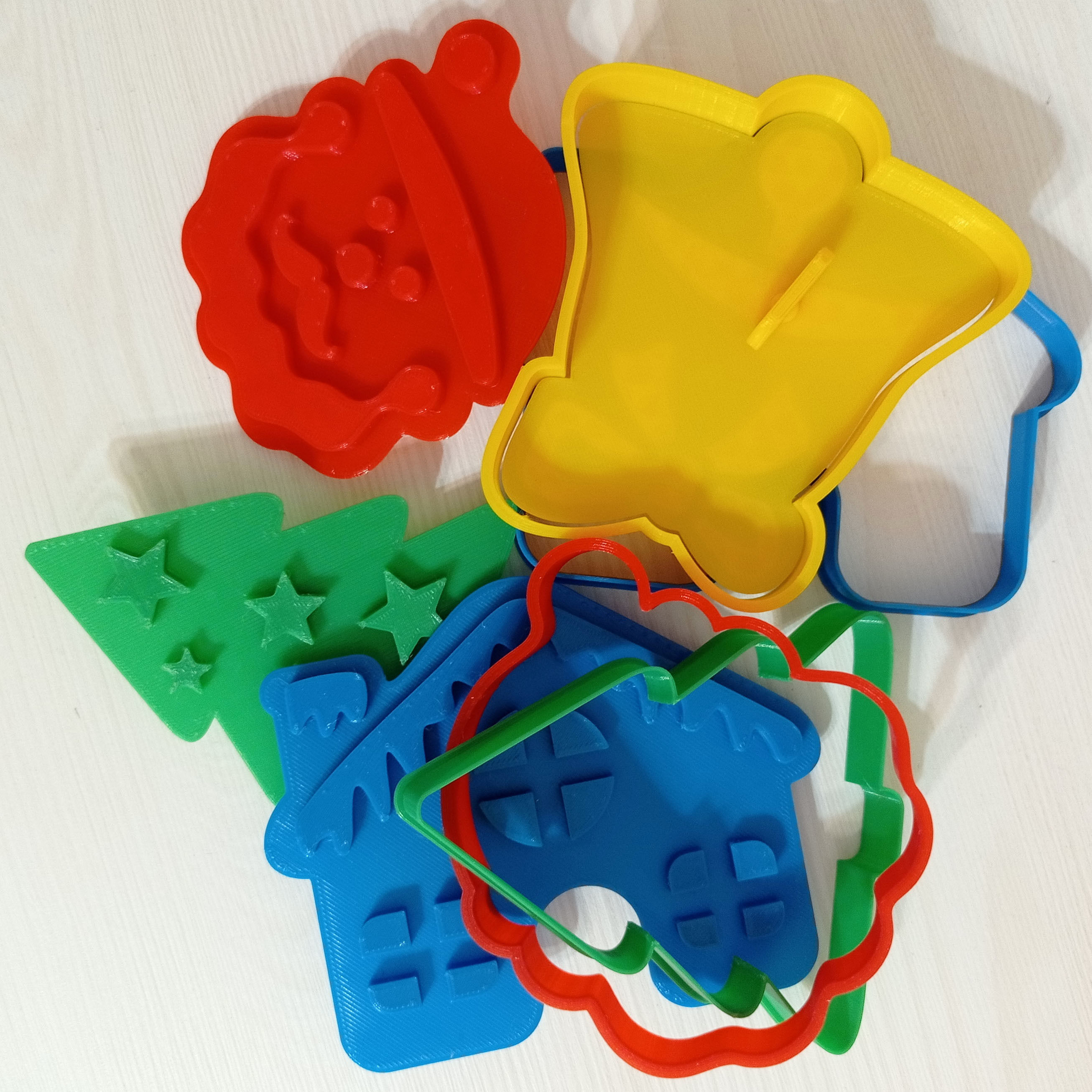 Cookie cutters Christmas and New year 3D print model_1