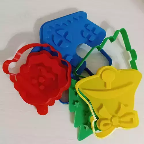 Cookie cutters Christmas and New year 3D print model