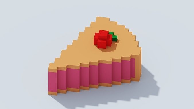 Voxel Desert - 5 Low-poly 3D model