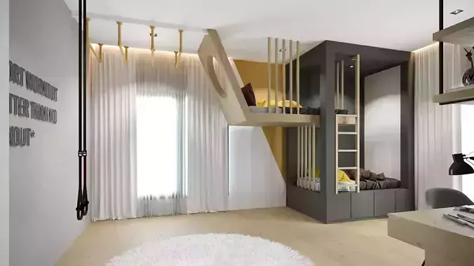 Kids Bedroom  modern 3d model