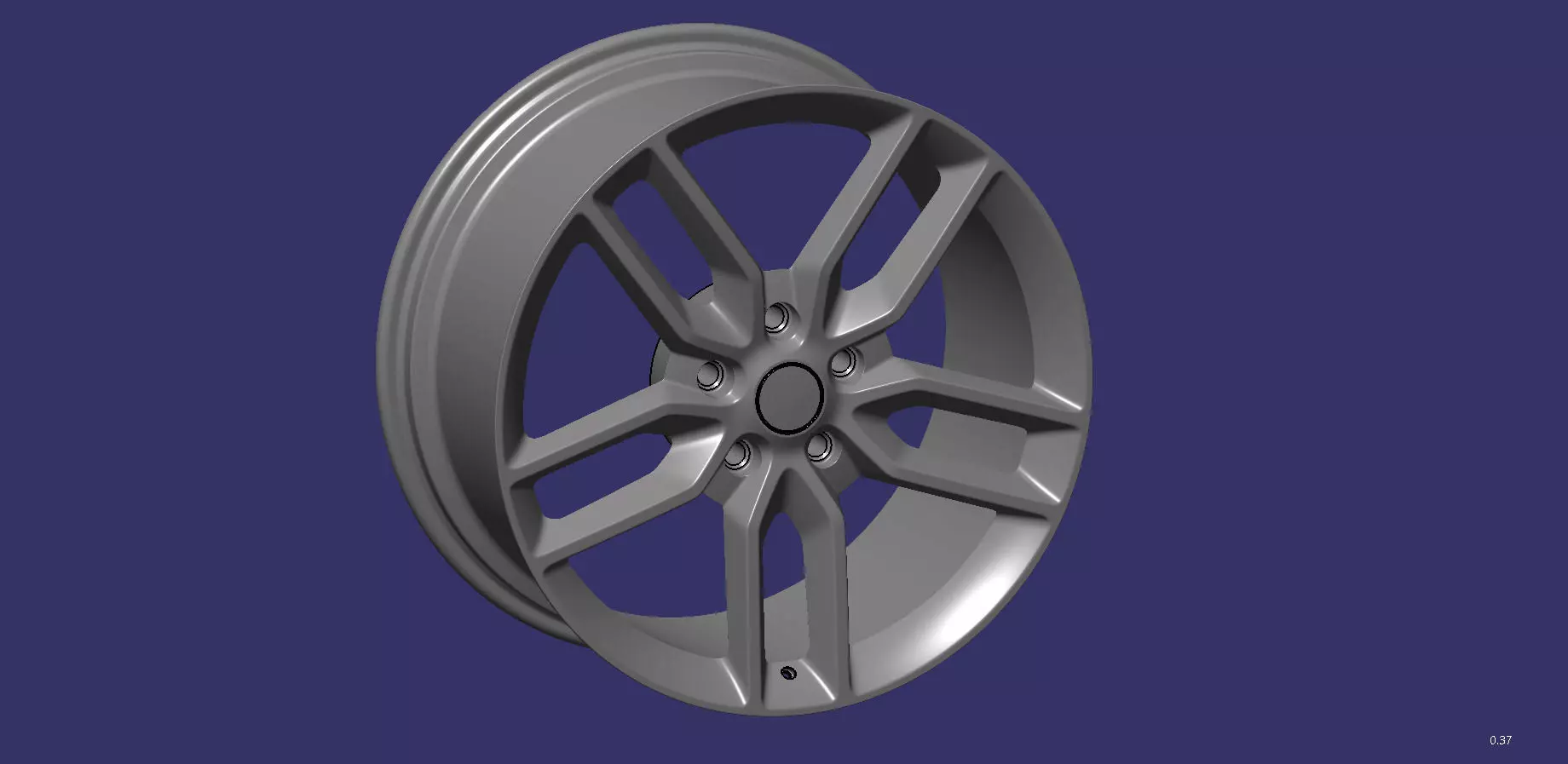 Wheel 22 inch Covette 3D print model_0