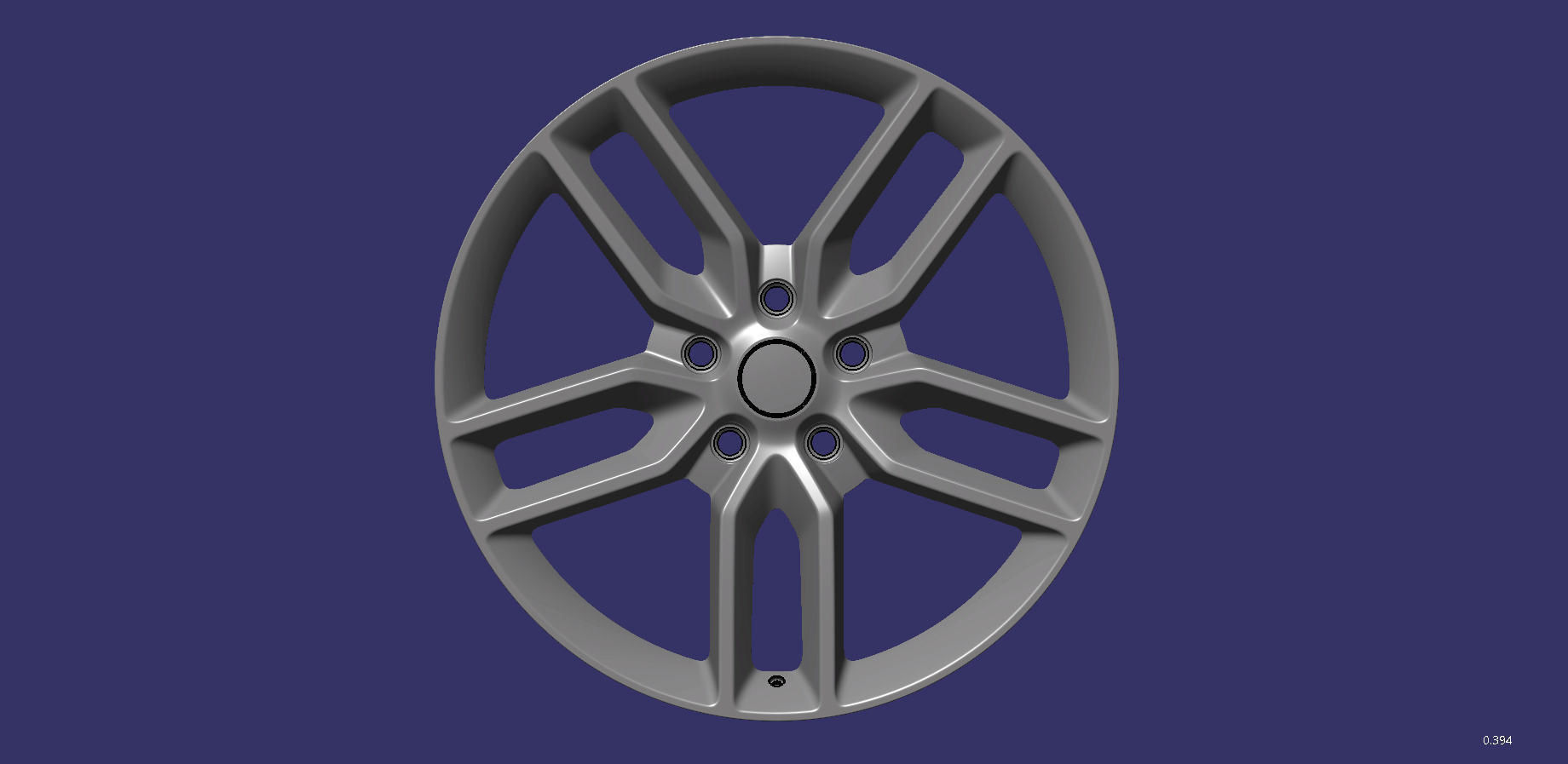 Wheel 22 inch Covette 3D print model_4