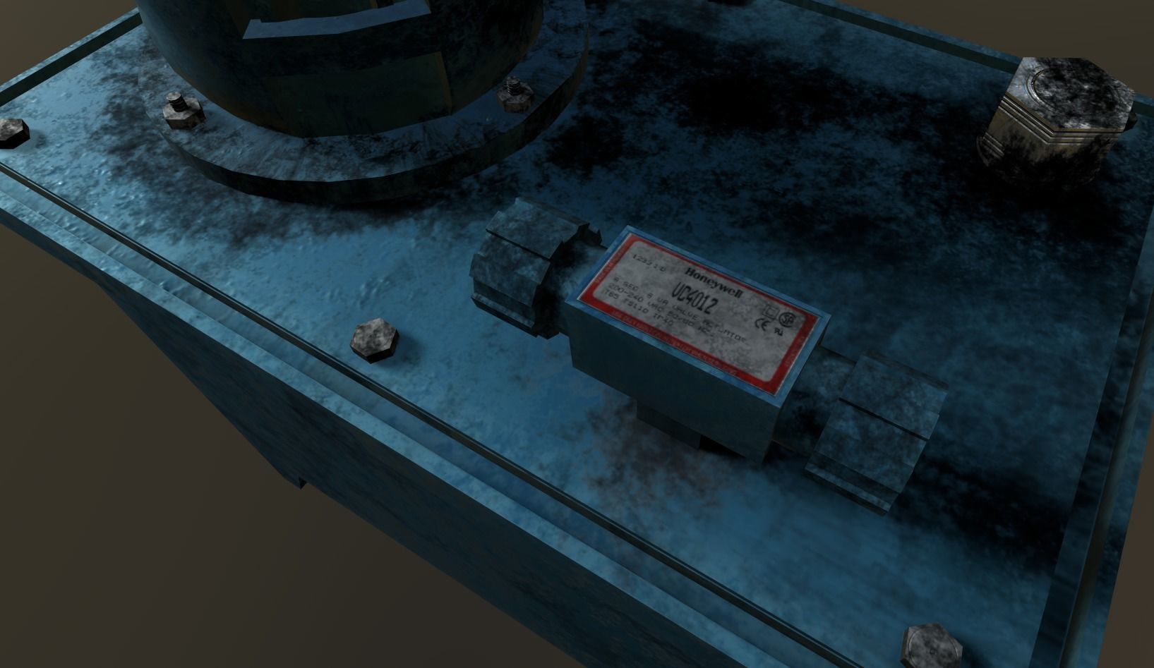 Hydraulic Power Pack Low-poly 3D model_6