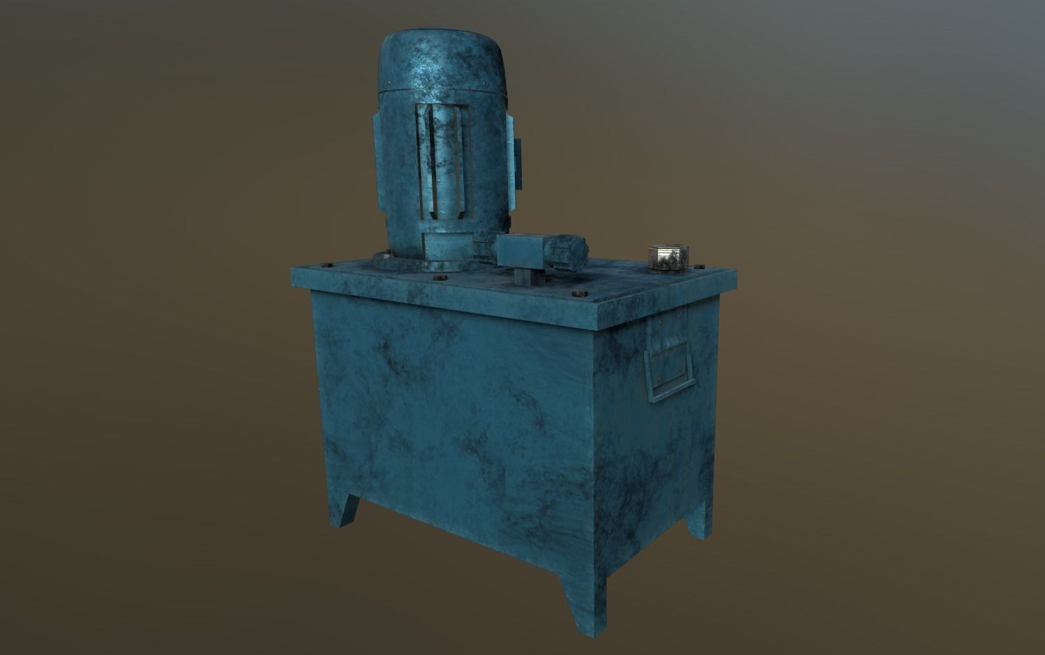 Hydraulic Power Pack Low-poly 3D model_3