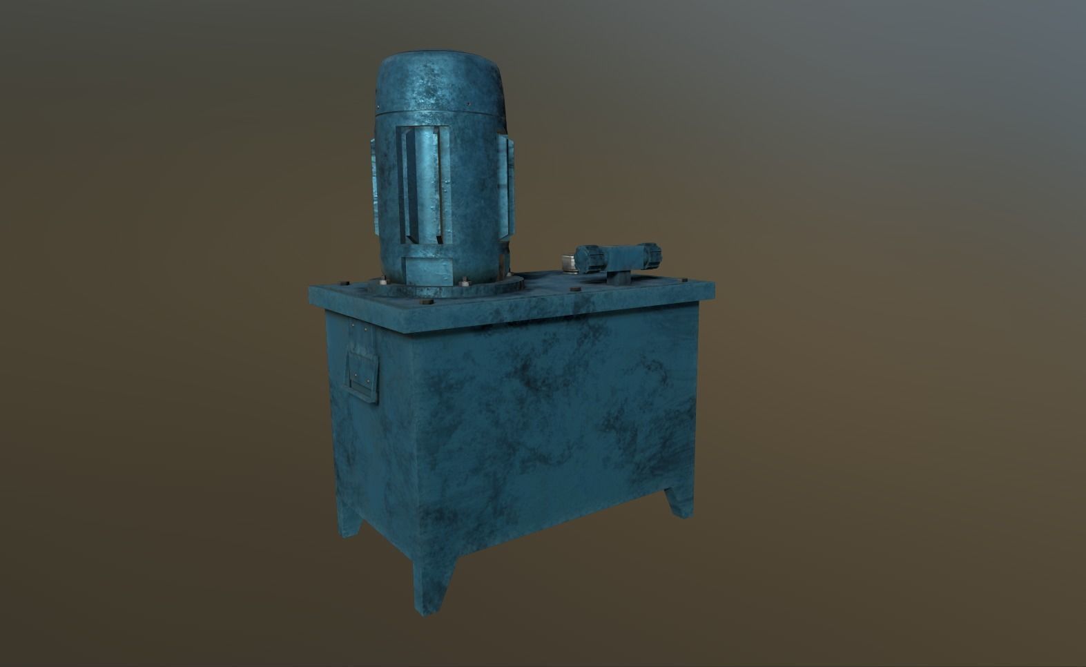 Hydraulic Power Pack Low-poly 3D model_2