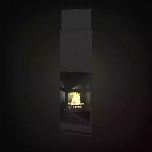 Black Modern Fireplace