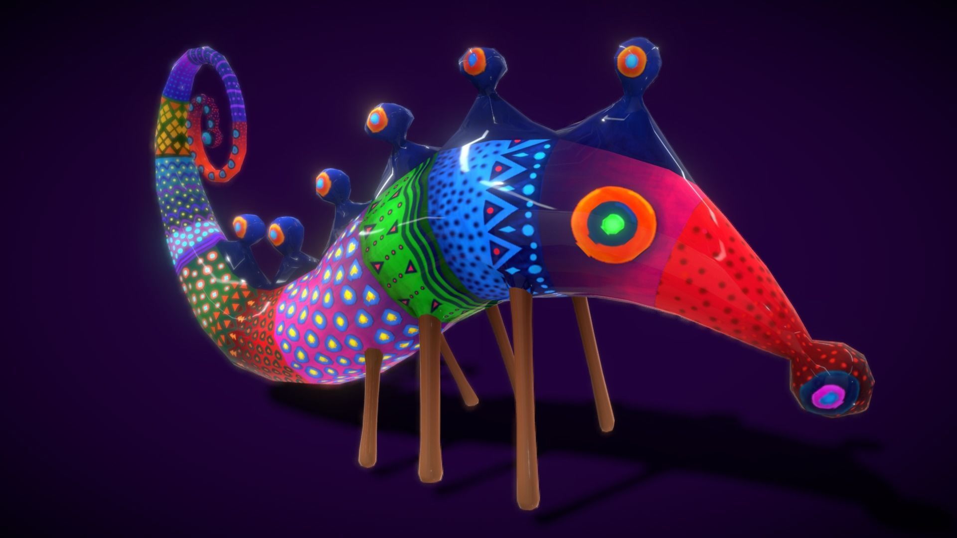 V5 Animal Colections  Low-poly 3D model_3
