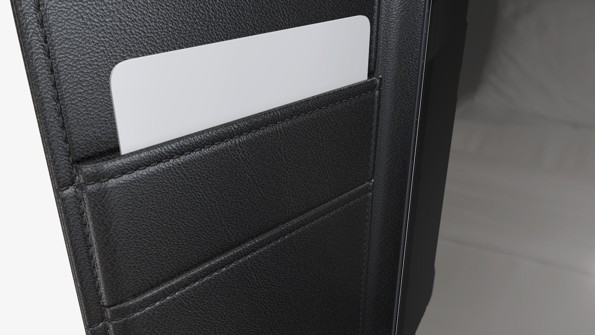 Smartphone in a flip wallet case 02 3D model_5