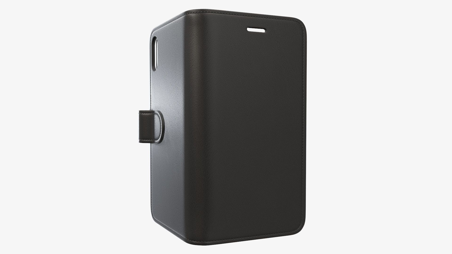 Smartphone in a flip wallet case 02 3D model_1