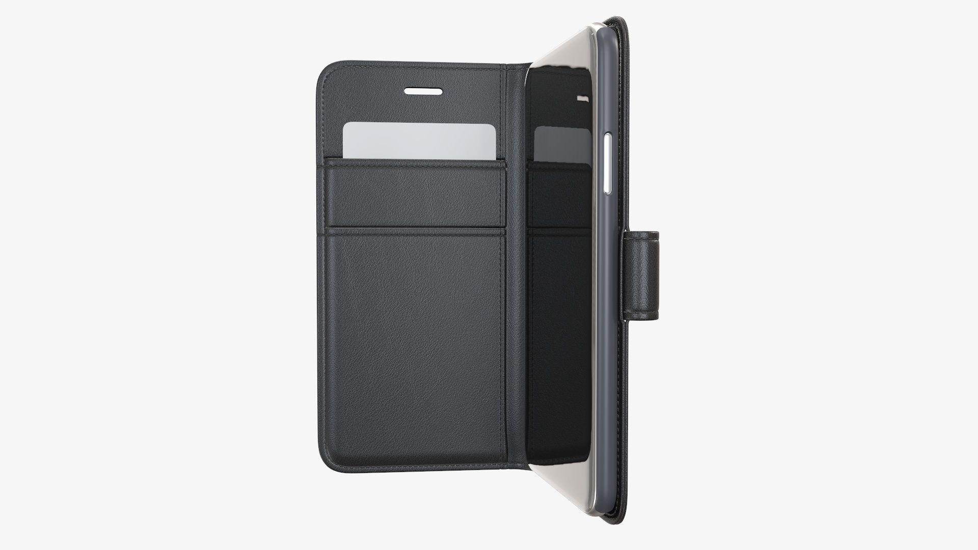Smartphone in a flip wallet case 02 3D model_3