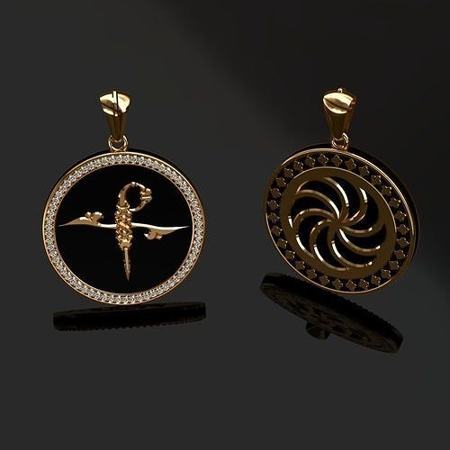 Pendant coin 3D print model