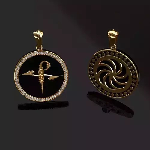 Pendant coin 3D print model