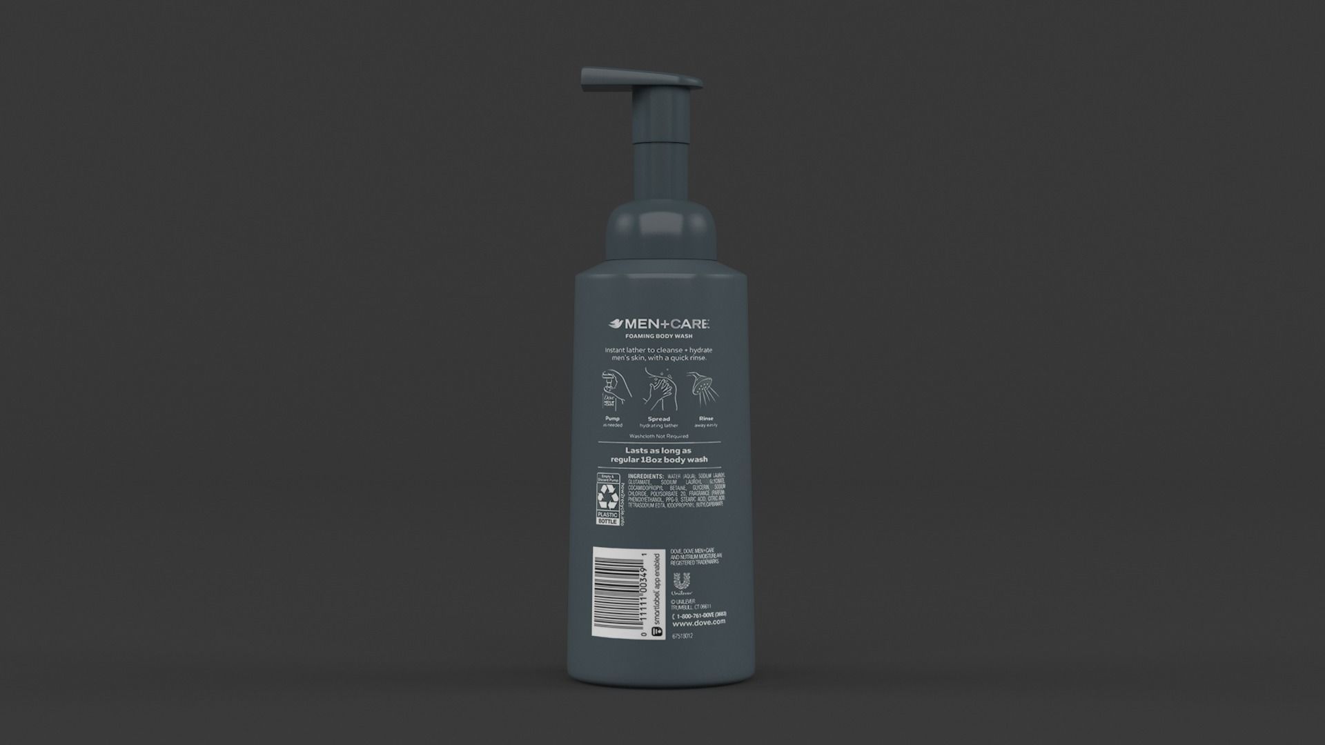 Dove Collection bottle of soap 3D model_4