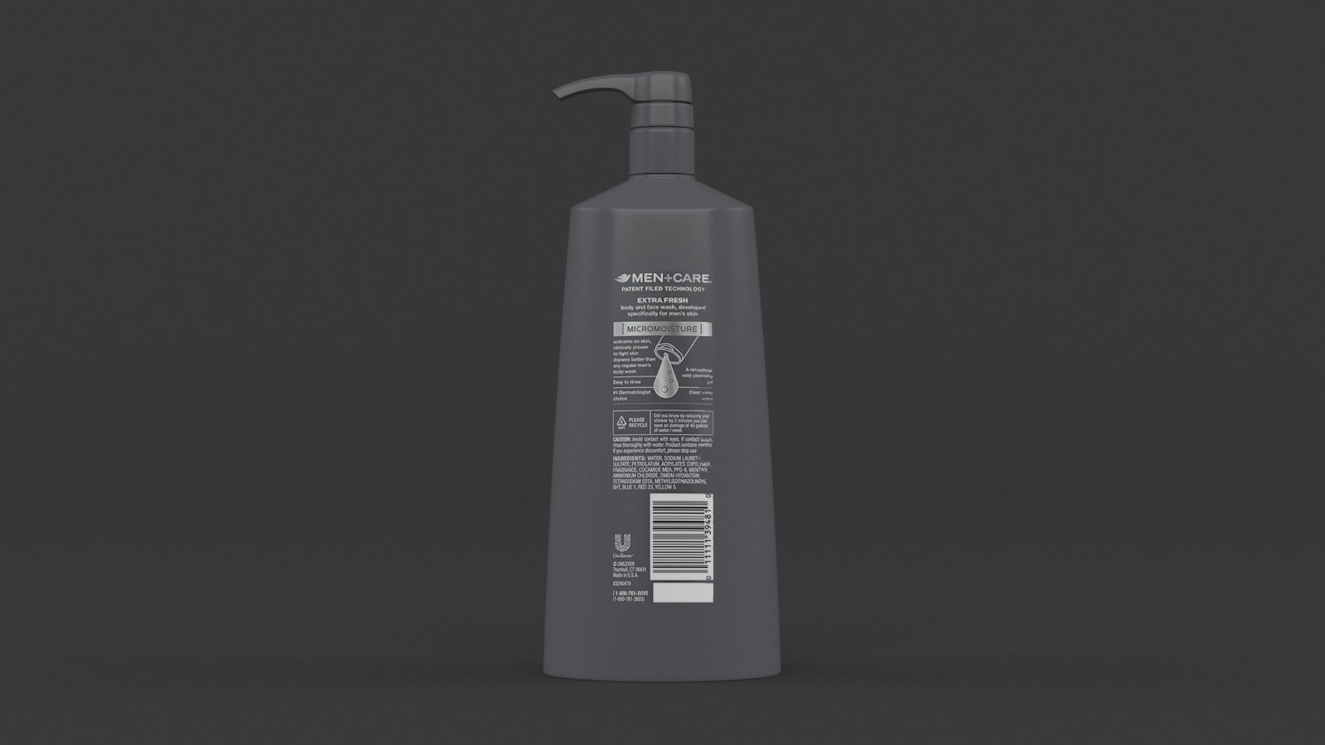 Dove Collection bottle of soap 3D model_8