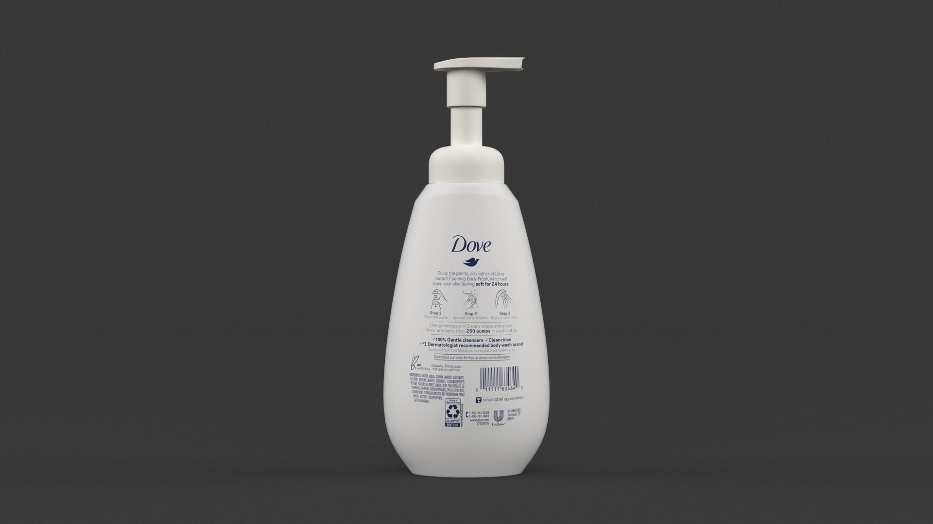 Dove Collection bottle of soap 3D model_2