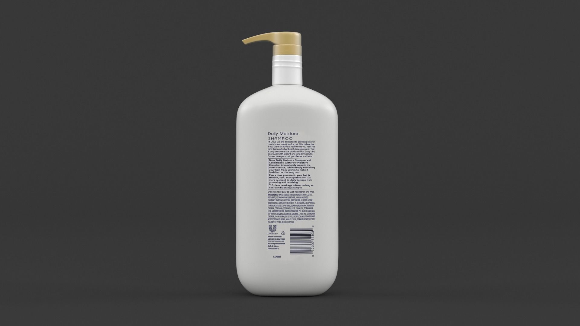 Dove Collection bottle of soap 3D model_14