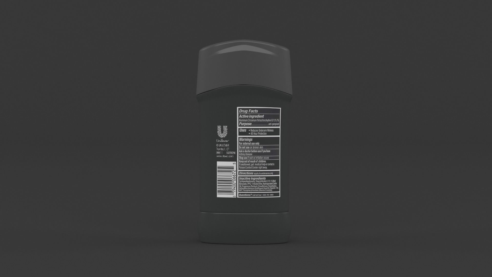 Dove Collection bottle of soap 3D model_6