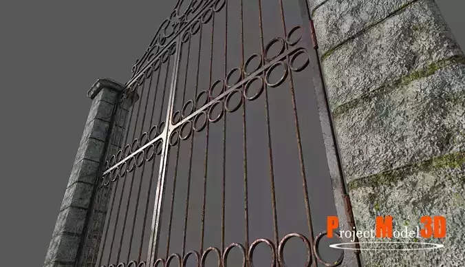 Old Gate-01A Version 002 3D model
