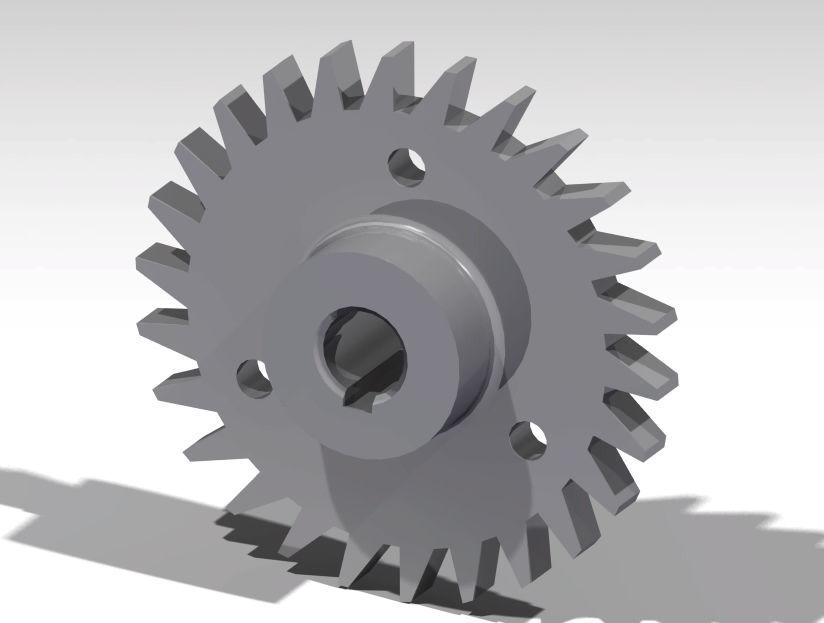 Spur Gear 3D print model_1