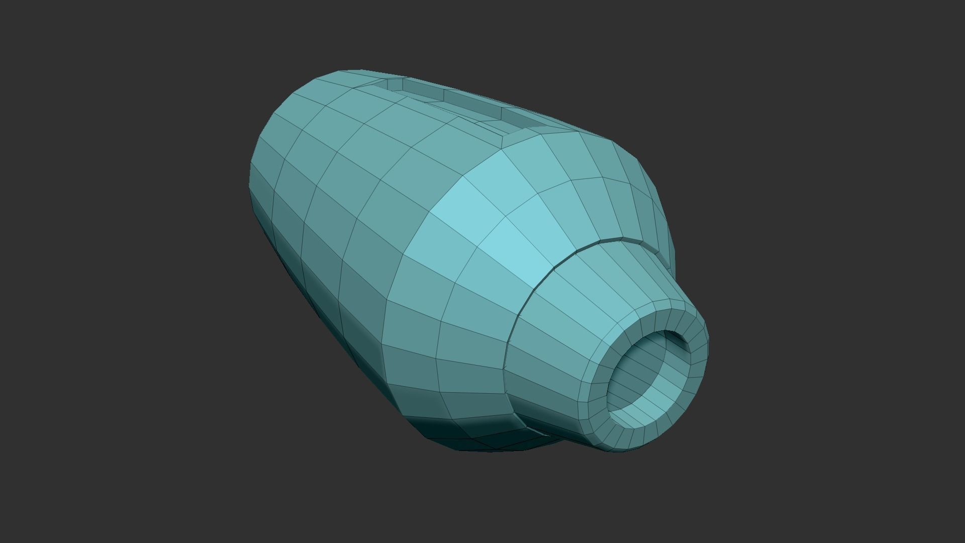 Protoman Mega Buster - Hand Cannon - SciFi Blast Weapon Low-poly 3D model_9