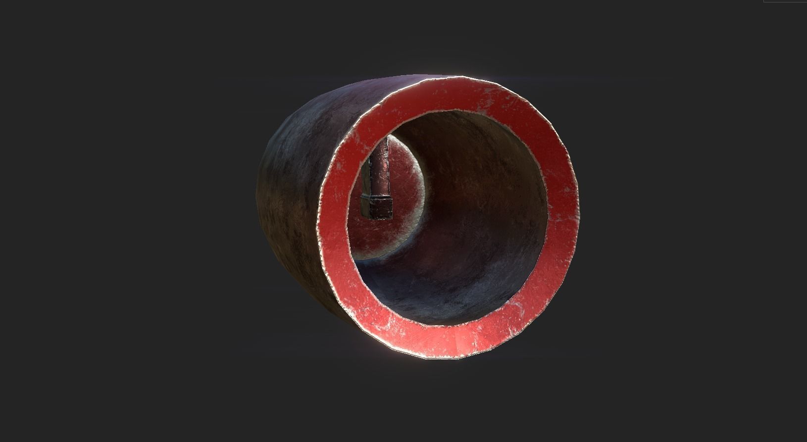 Protoman Mega Buster - Hand Cannon - SciFi Blast Weapon Low-poly 3D model_3