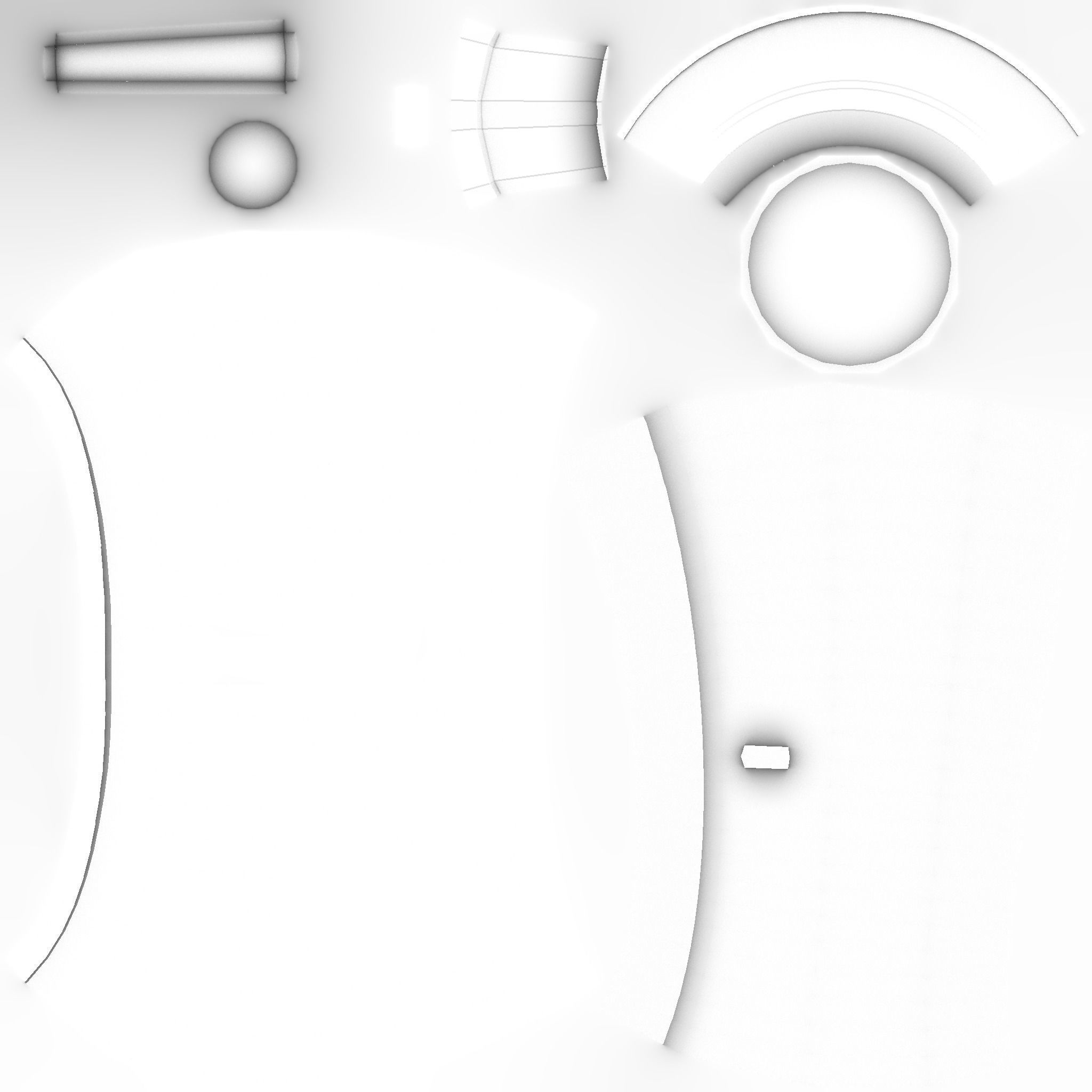 Protoman Mega Buster - Hand Cannon - SciFi Blast Weapon Low-poly 3D model_11