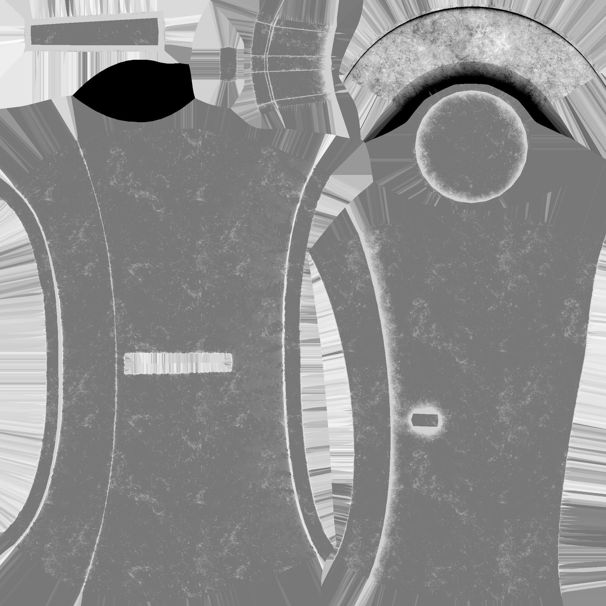 Protoman Mega Buster - Hand Cannon - SciFi Blast Weapon Low-poly 3D model_14