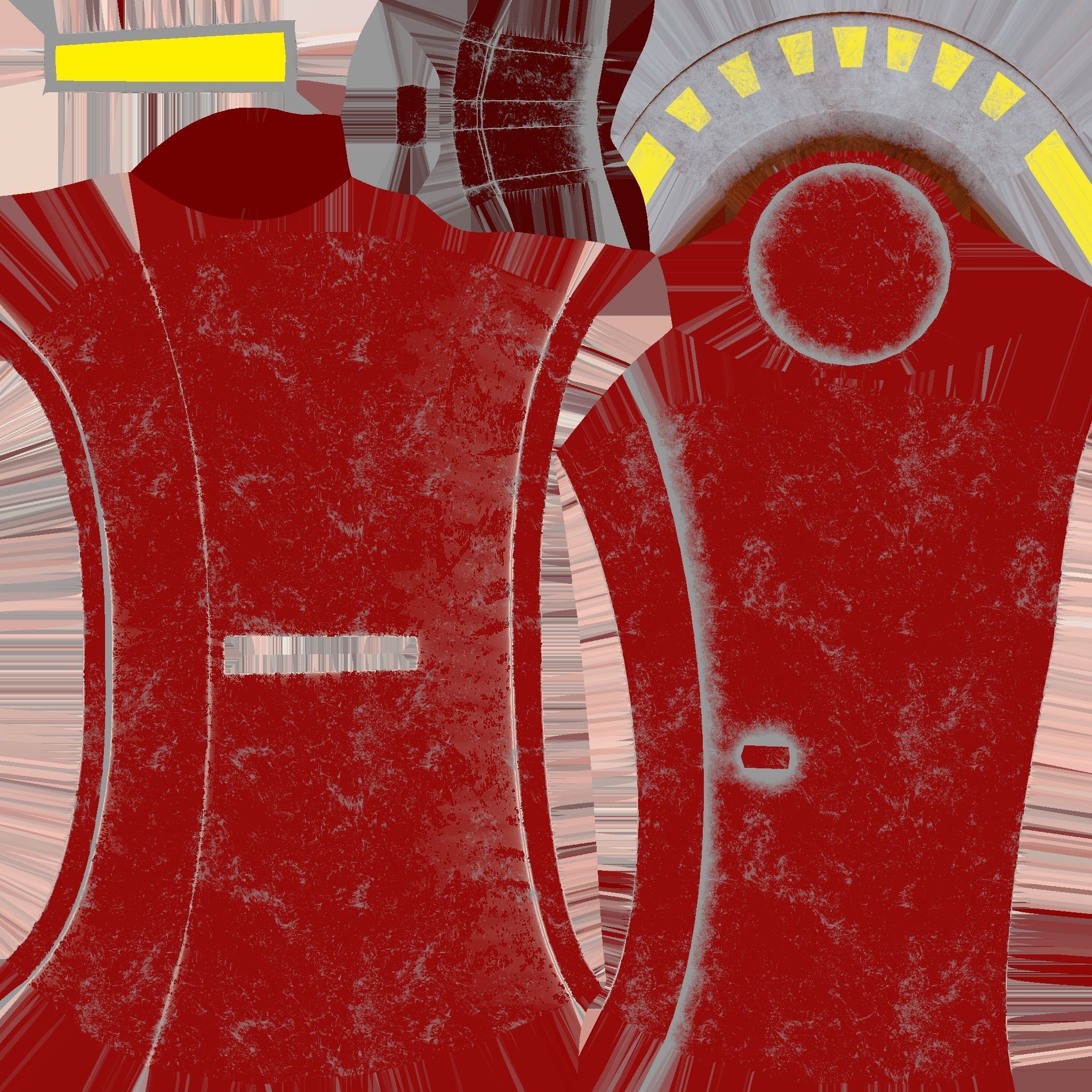 Protoman Mega Buster - Hand Cannon - SciFi Blast Weapon Low-poly 3D model_10