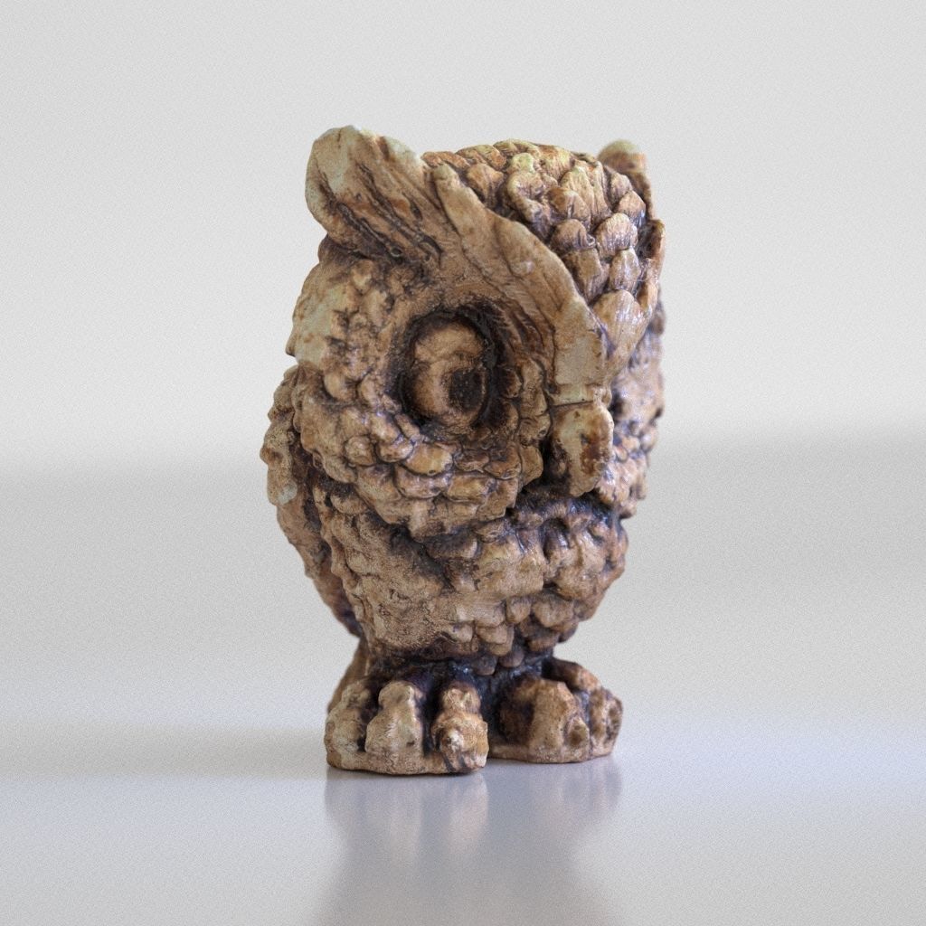 The Owl Low-poly 3D model_1