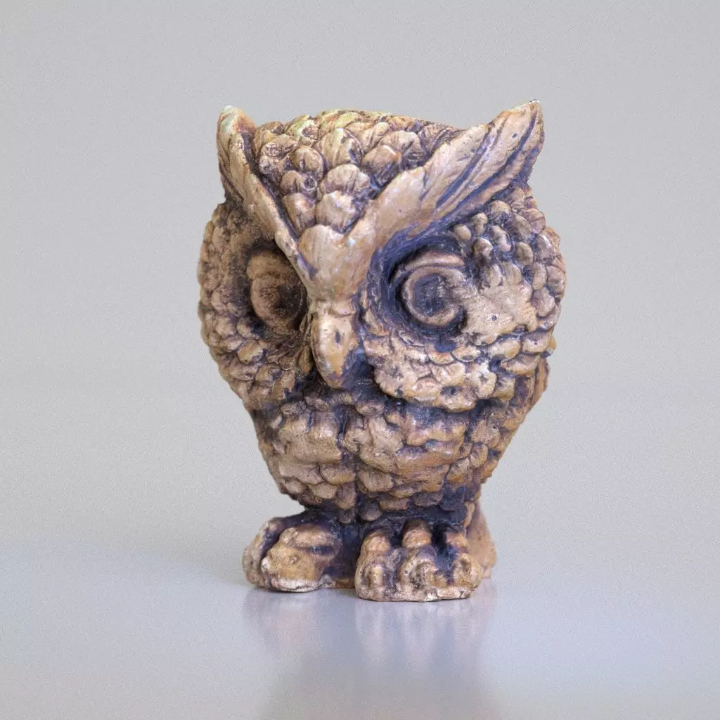 The Owl Low-poly 3D model_0