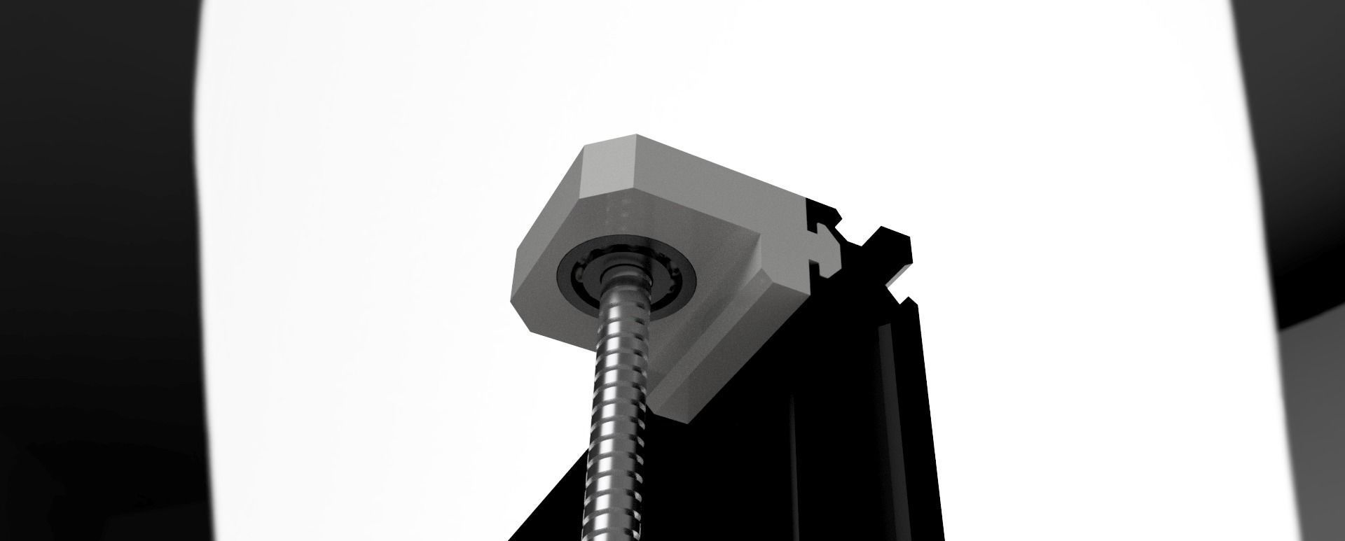 CREALITY ENDER 3 COQUE VIS SANS FIN DE AXE Z 3D print model_1