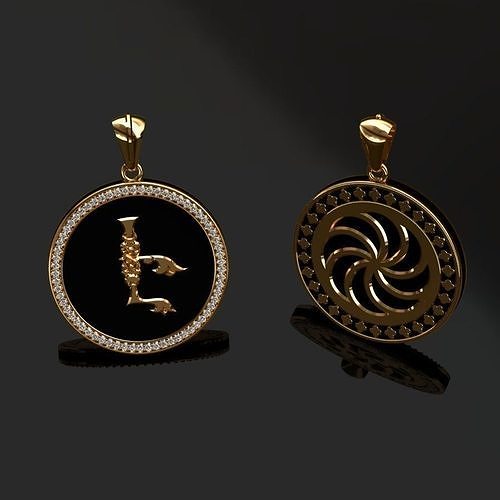 Pendant coin 3D print model