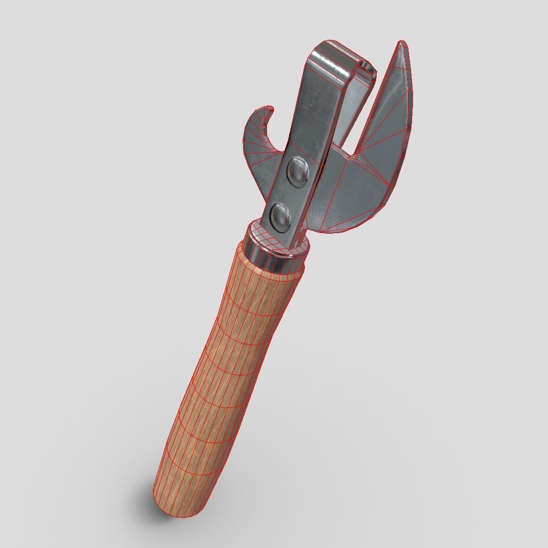 Can Opener Low-poly 3D model_6