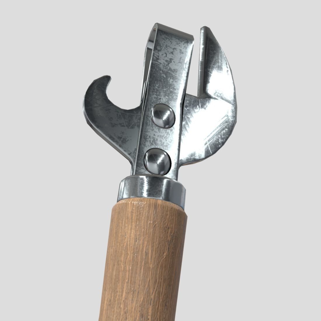 Can Opener Low-poly 3D model_13