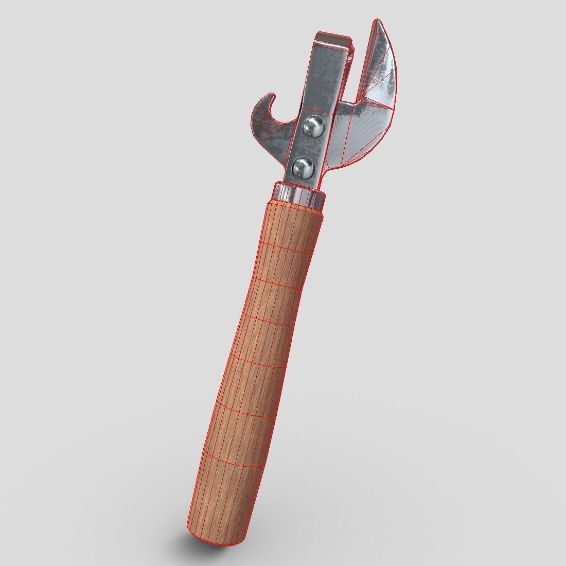 Can Opener Low-poly 3D model_4