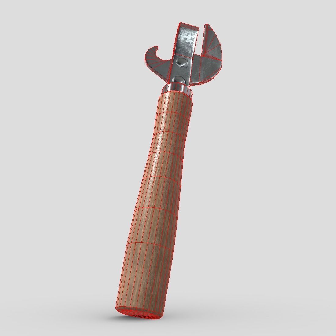 Can Opener Low-poly 3D model_12