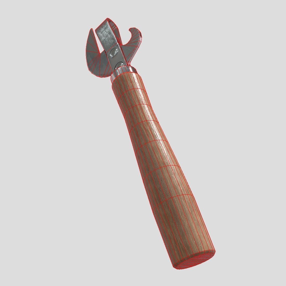 Can Opener Low-poly 3D model_10