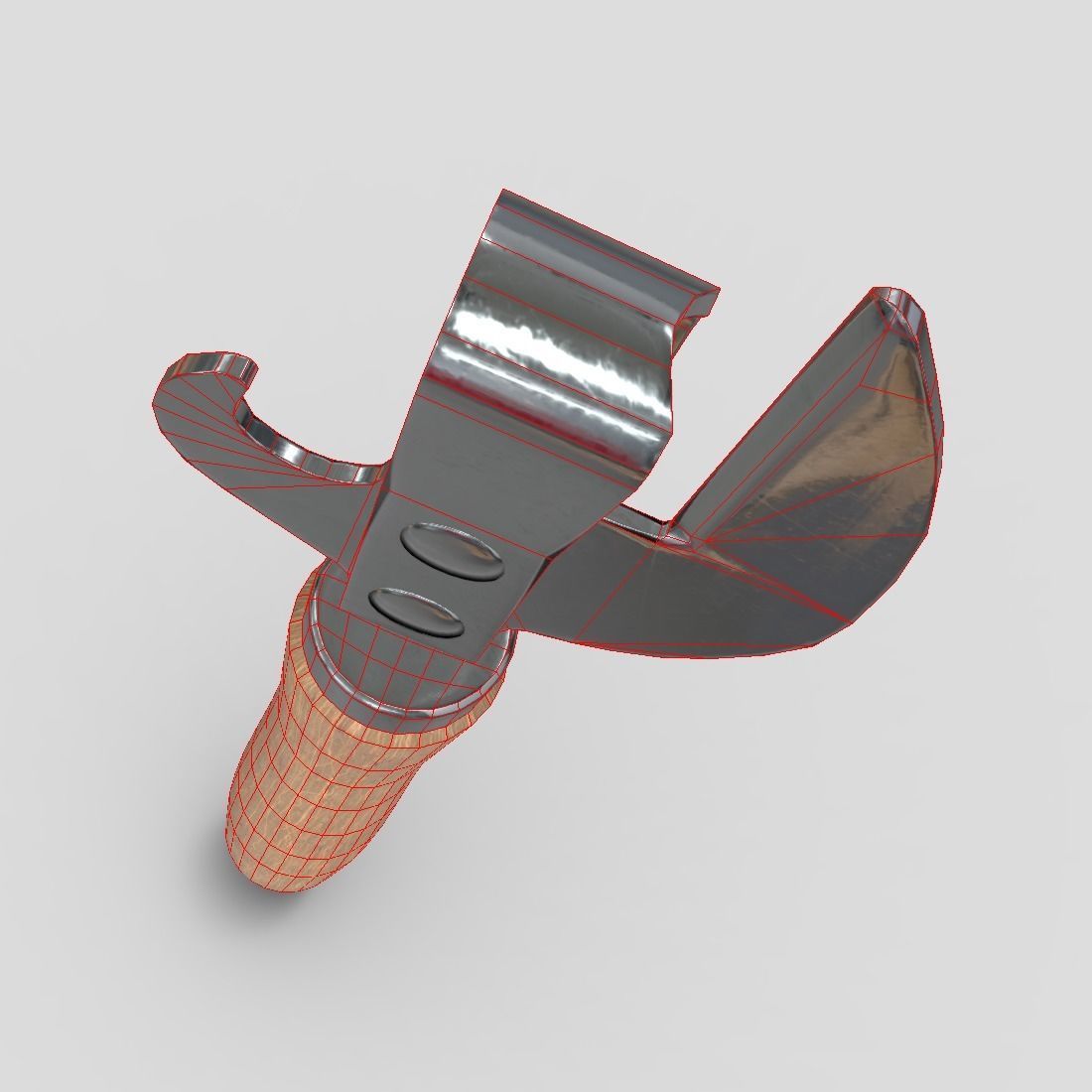 Can Opener Low-poly 3D model_8