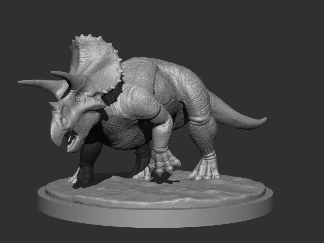 3D Triceratops for Printing 3 3D print model