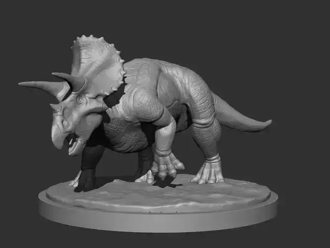 3D Triceratops for Printing 3 3D print model